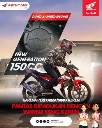 Sensasi Performa Maksimal! Honda Sonic 150R Hadir dengan Mesin DOHC 6-Speed dan Tampilan Warna Menawan